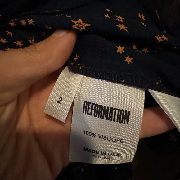 Reformation Adularia Star Print Celestial Dress - Picture 6 of 6